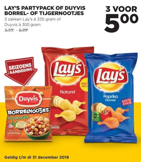 Duyvis   chips, borrelnootjes folder aanbieding bij  Jumbo - details