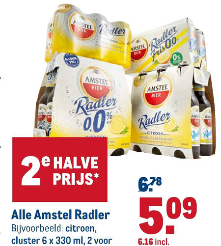 Amstel   radler bier folder aanbieding bij  Makro - details