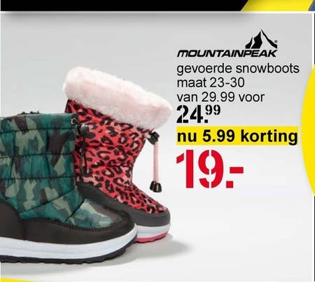 Lada valuta Begin kinderen snowboots folder aanbieding bij Scapino - details