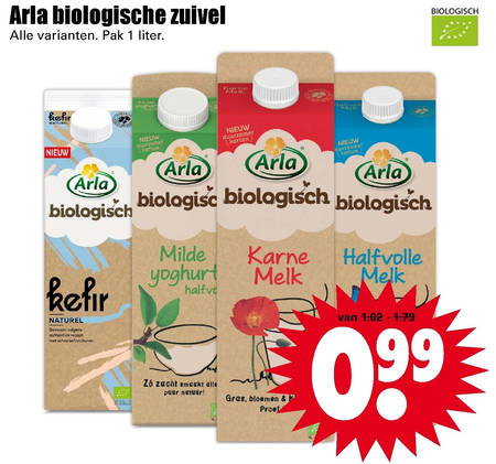 Arla   drinkyoghurt, zuivel folder aanbieding bij  Dirk - details