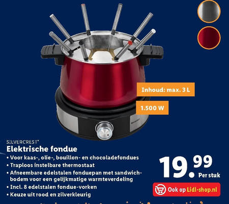 zwaar medaillewinnaar zwaar fondueset folder aanbieding bij Lidl - details