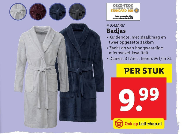 Kapel Kolonisten Merchandiser badjas folder aanbieding bij Lidl - details