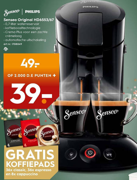 Weggelaten wimper Gespecificeerd koffiepadmachine folder aanbieding bij Blokker - details