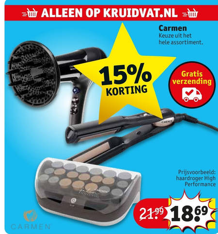 erven naaien segment krulset, fohn folder aanbieding bij Kruidvat - details