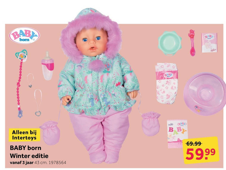 De Kamer ondernemen Betekenisvol baby born folder aanbieding bij Intertoys - details