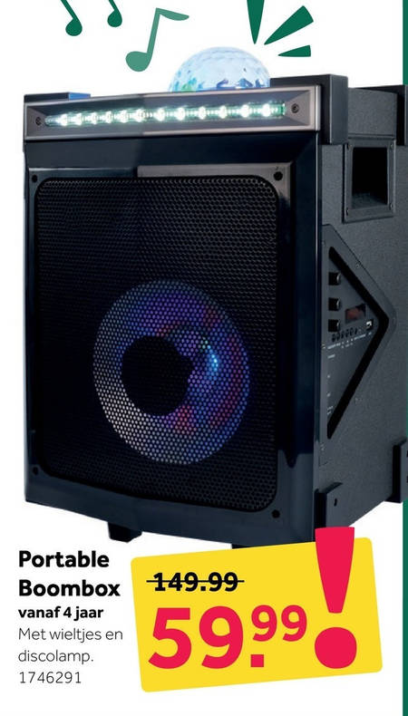 stroom Draaien Paar portable speakerset folder aanbieding bij Intertoys - details