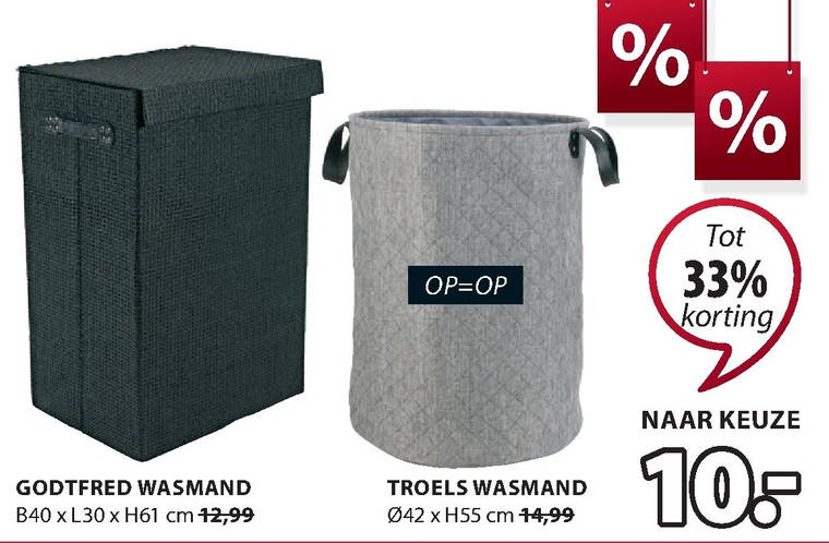 Diverse Hij schroot wasmand folder aanbieding bij Jysk - details