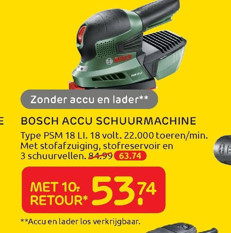 schuurmachine aanbieding - details