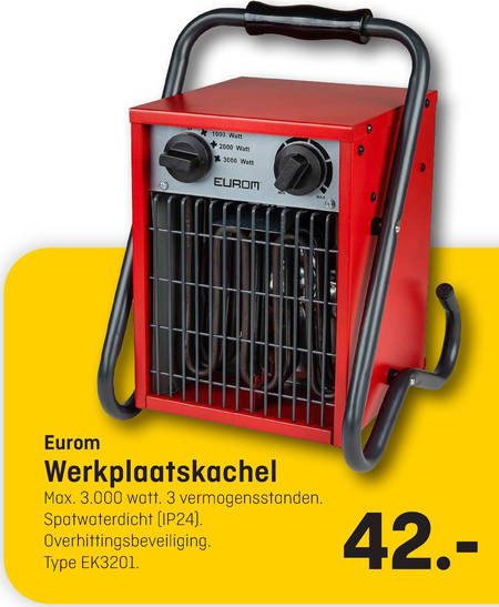 Gespierd Ondeugd Pamflet werkplaatskachel folder aanbieding bij Hubo - details