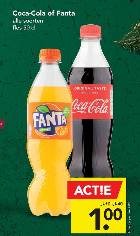 Fanta   frisdrank, cola folder aanbieding bij  Deen - details