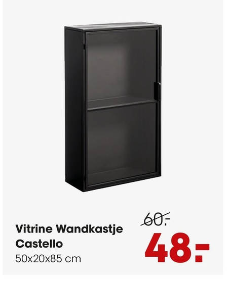 hangend vitrinekast aanbieding bij Kwantum -