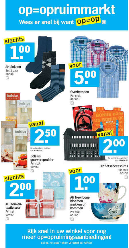 Geven dilemma verkrachting opruiming folder aanbieding bij Albert Heijn - details