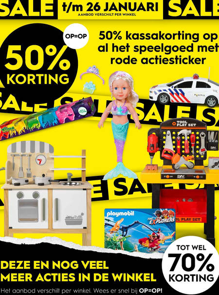 Wat is er mis mode Siësta opruiming, speelgoed folder aanbieding bij Blokker - details