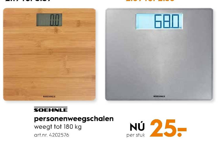 Soehnle   weegschaal folder aanbieding bij  Blokker - details