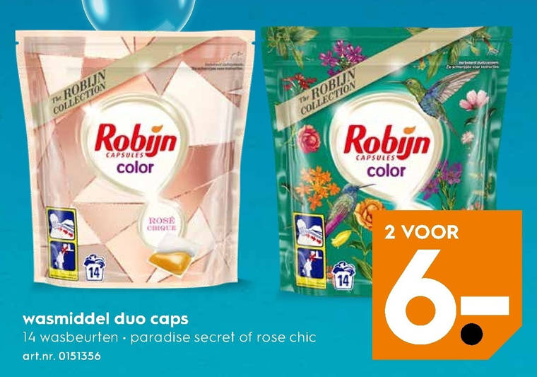 Robijn   wasmiddel folder aanbieding bij  Blokker - details