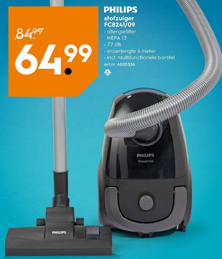 Vergadering niettemin Badkamer Philips stofzuiger folder aanbieding bij Blokker - details