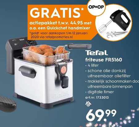 Tefal   friteuse folder aanbieding bij  Blokker - details