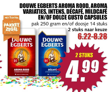 Douwe Egberts   dolce gusto capsules, koffie folder aanbieding bij  Boons Markt - details