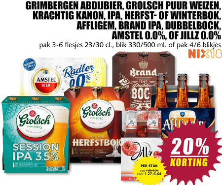 Grolsch   alcoholvrij bier, speciaalbier folder aanbieding bij  Boons Markt - details