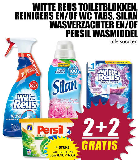 Witte Reus   toiletreiniger, toiletblok folder aanbieding bij  MCD Supermarkt Basis - details