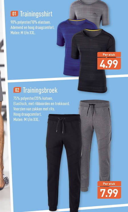 heren joggingbroek heren sport shirt folder aanbieding bij Aldi details