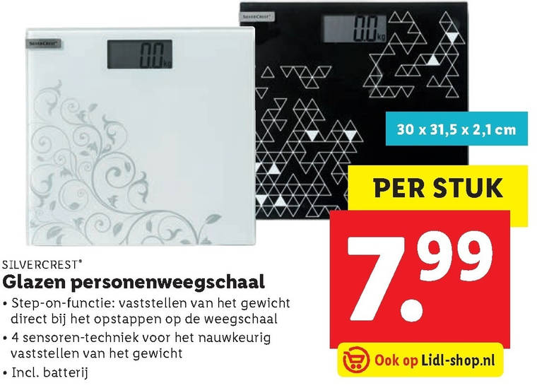 SilverCrest   weegschaal folder aanbieding bij  Lidl - details