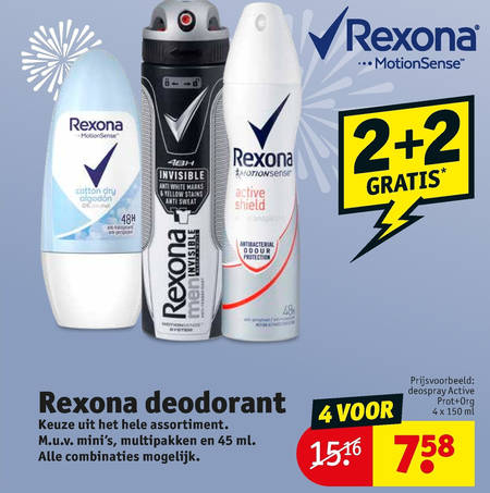 Rexona   douchegel, deodorant folder aanbieding bij  Kruidvat - details