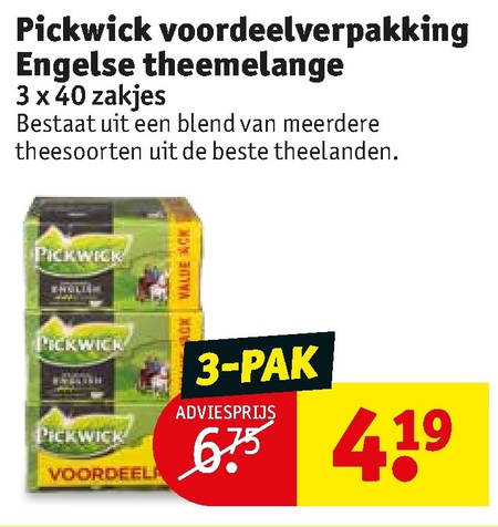 Pickwick   thee folder aanbieding bij  Kruidvat - details