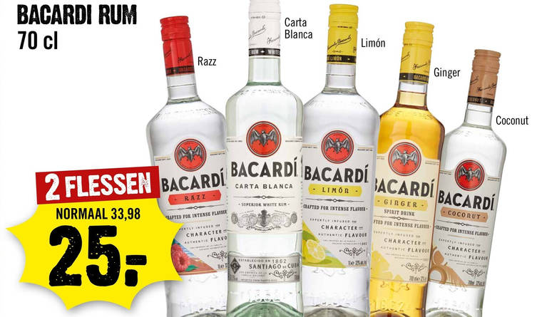 Bacardi   rum folder aanbieding bij  Dirck III - details