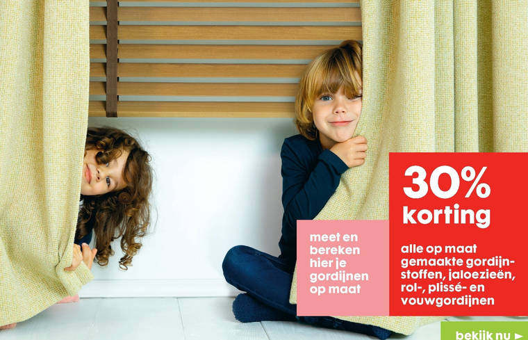 Hema huismerk   vouwgordijn, gordijnstof folder aanbieding bij  Hema - details