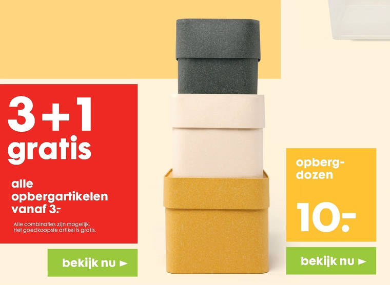 Hema huismerk   opbergdoos folder aanbieding bij  Hema - details