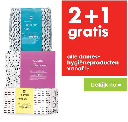 Hema huismerk   inlegkruisjes, maandverband folder aanbieding bij  Hema - details