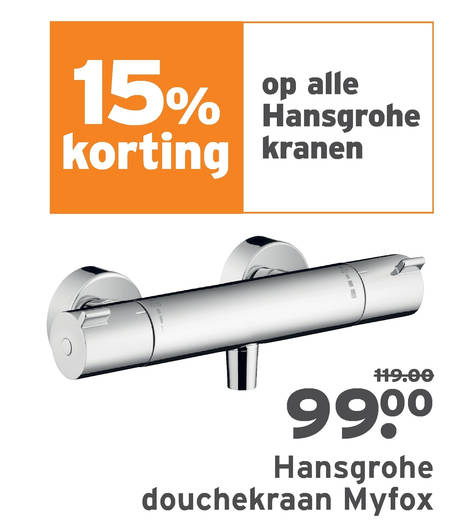 gevangenis Kapper Sympton douchekraan, thermostaatkraan folder aanbieding bij Gamma - details