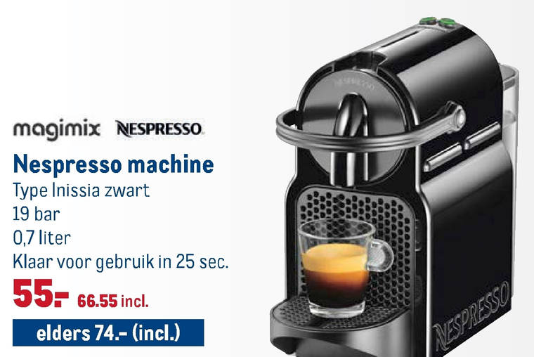 vandaag gallon kanaal nespresso apparaat folder aanbieding bij Makro - details