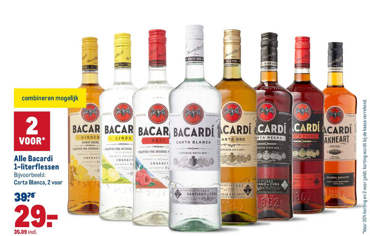 Bacardi   rum folder aanbieding bij  Makro - details