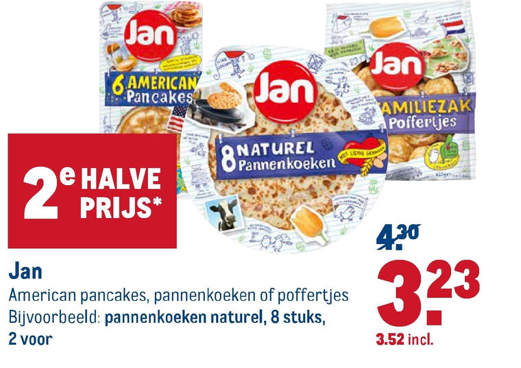 Jan   pannenkoek, poffertjes folder aanbieding bij  Makro - details