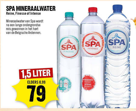 Spa   mineraalwater folder aanbieding bij  Dirck III - details