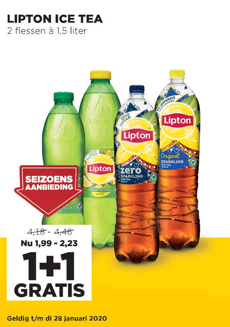 Lipton   ice tea folder aanbieding bij  Jumbo - details