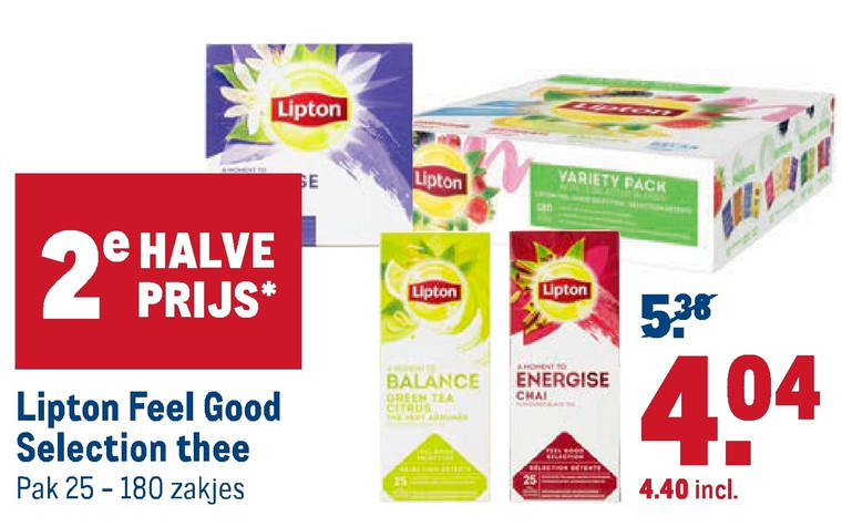 Lipton   thee folder aanbieding bij  Makro - details