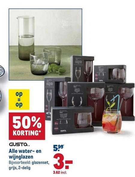 glas, folder bij Makro - details