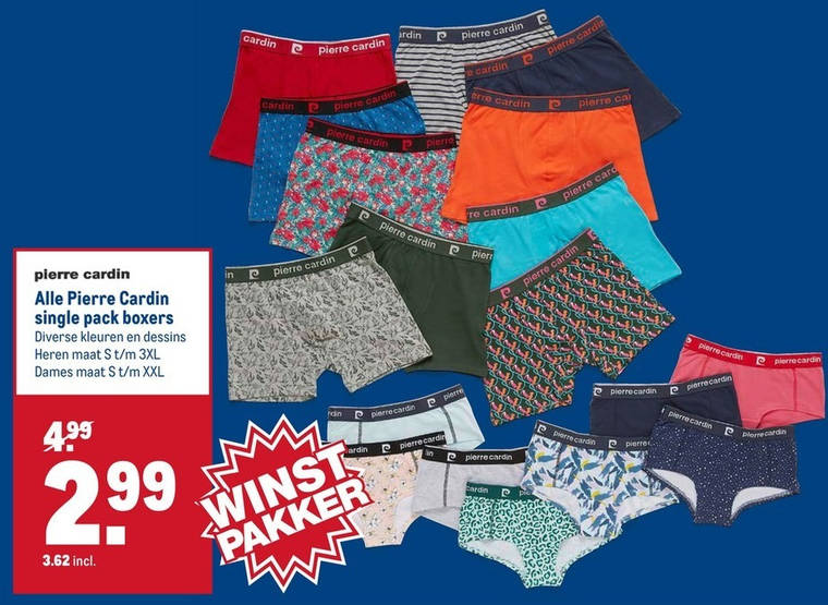 Pierre Cardin   heren boxershort folder aanbieding bij  Makro - details