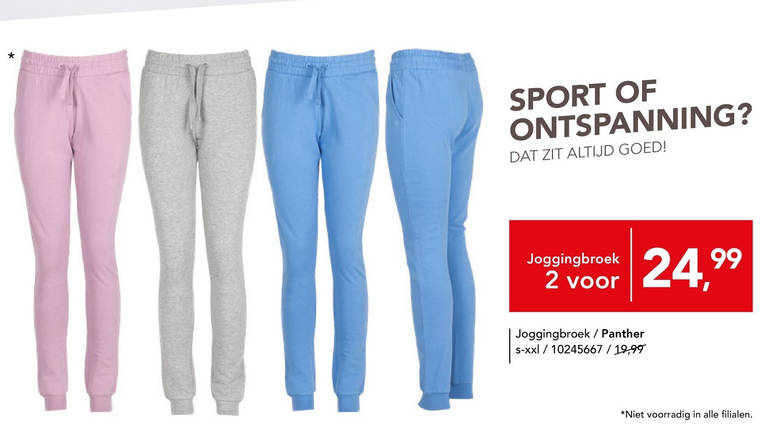dames joggingbroek folder aanbieding bij Bristol details