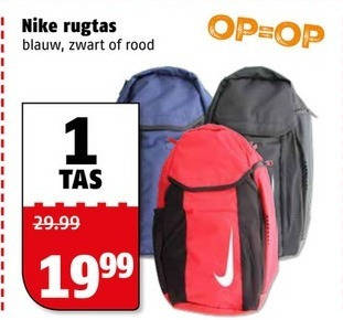 Nike   rugtas folder aanbieding bij  Poiesz - details