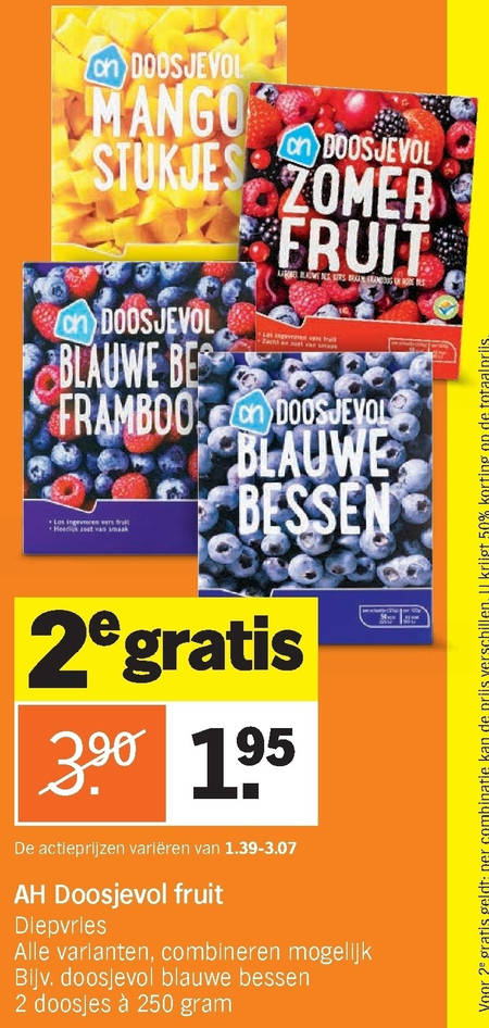 Albert Heijn Huismerk   diepvriesfruit folder aanbieding bij  Albert Heijn - details