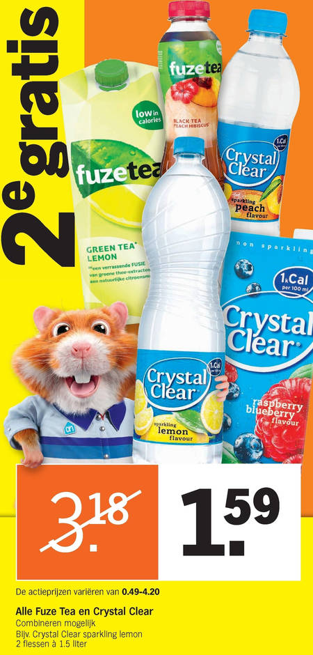 Fuze Tea   fruitdrank, ice tea folder aanbieding bij  Albert Heijn - details