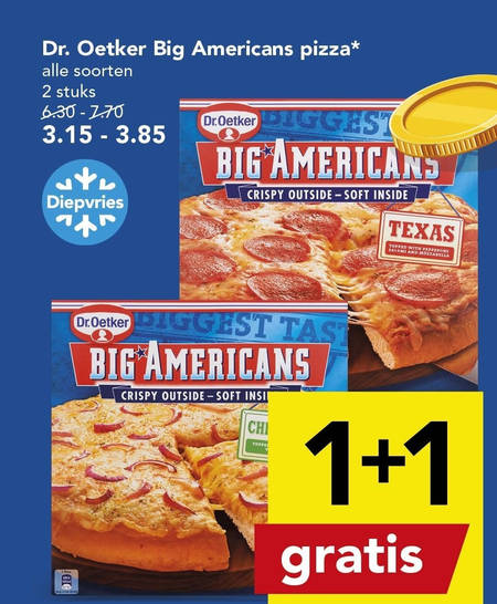 Dr Oetker   diepvriespizza folder aanbieding bij  Deen - details