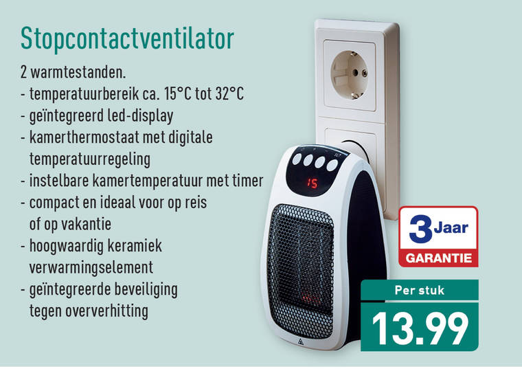 jazz Lima klimaat ventilatorkachel folder aanbieding bij Aldi - details