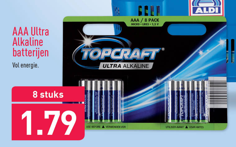 tetraëder Reserveren Opera Top Craft batterij folder aanbieding bij Aldi - details