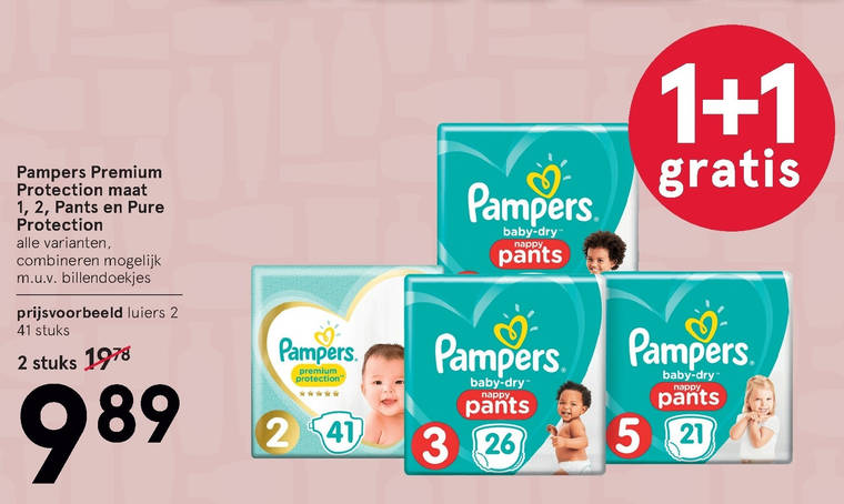 Pampers   luierbroekjes, billendoekjes folder aanbieding bij  Etos - details