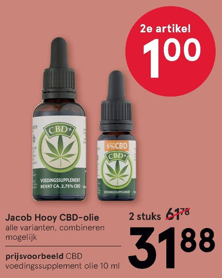 Jacob Hooy   voedingssupplement folder aanbieding bij  Etos - details